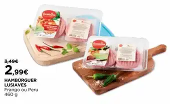 El Corte Inglés Hambúrguer lusiaves promoção
