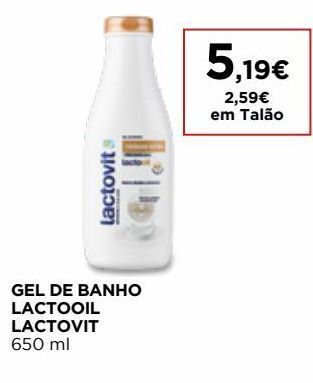 El Corte Inglés Gel de banho lactovit promoção