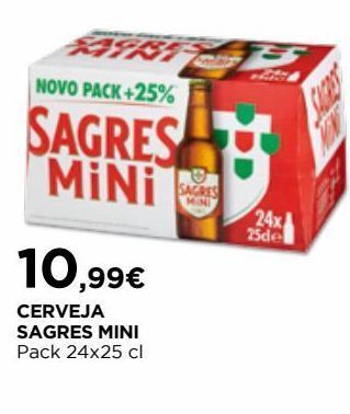 El Corte Inglés Cerveja sagres mini promoção