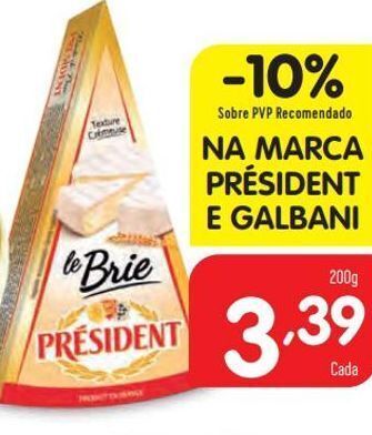 Minipreço Queijo brie président promoção