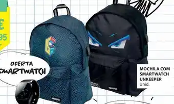 E.Leclerc Mochila com smartwatch unkeeper promoção
