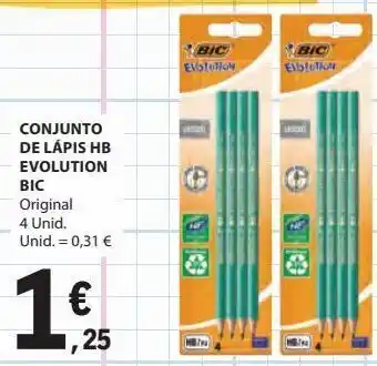 E.Leclerc Conjunto de lápis hb evolution bic promoção