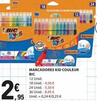 E.Leclerc Marcadores kids couleur bic promoção