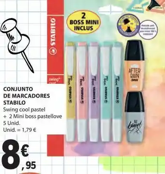 Conjunto de marcadores stabilo