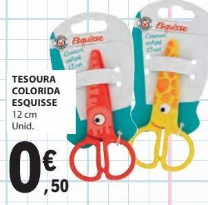 E.Leclerc Tesoura colorida esquisse promoção
