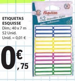 E.Leclerc Etiquetas esquisse promoção