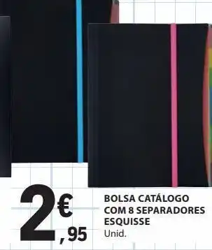 E.Leclerc Bolsa catálogo com 8 separadores esquisse promoção