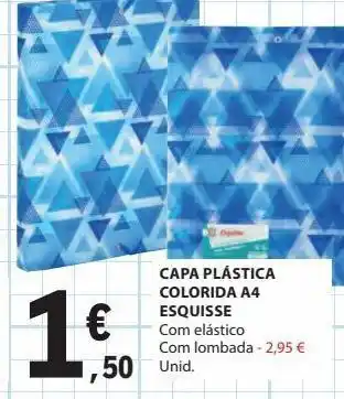 E.Leclerc Capa plástica colorida a4 esquisse promoção