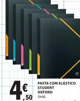 E.Leclerc Pasta com elástico student oxford promoção