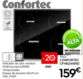 Conforama Confortec Placa CFH6244IND promoção