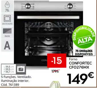 Conforama Confortec Forno CFO276MX promoção