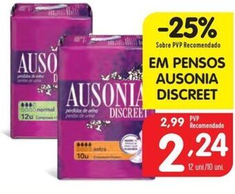 Minipreço Absorvente ausonia promoção