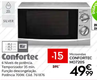 Conforama Confortec Microondas MO720S promoção