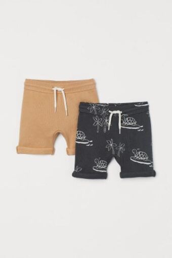 H&M Pack de 2 calções em moletão promoção