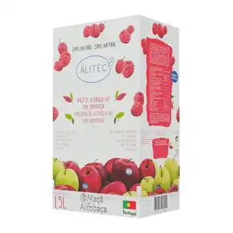 ALDI Alitec sumo de maçã de alcobaça e framboesa promoção