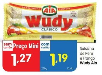 Minipreço Salsicha wudy promoção