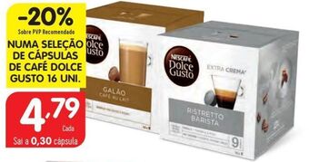Minipreço Cápsulas de café dolce gusto promoção