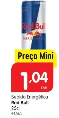 Minipreço Bebida energética red bull promoção