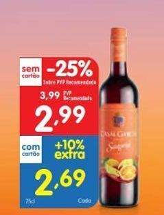 Minipreço Bebidas alcoólicas casal garcia promoção