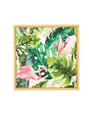 Quadro flamingos c/ moldura - 4018344