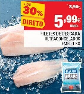 Filetes de Pescada Ultracongelados 1kg