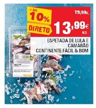 Continente Espetada de Lula e Camarão Continente Fácil & Bom promoção