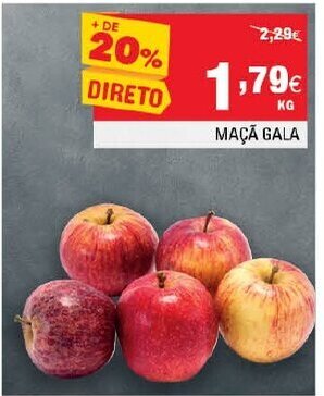 Continente Maçã Gala promoção