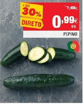 Continente Pepino promoção