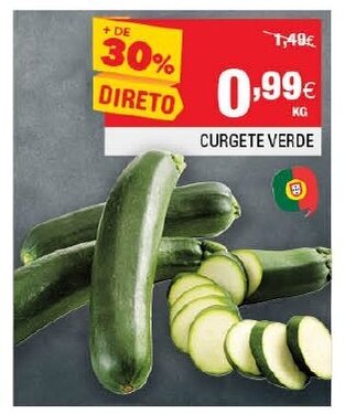 Continente Curgete Verde promoção