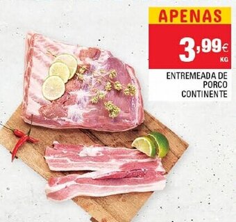 Continente Entremeada de Porco Continente promoção
