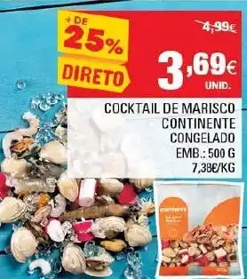 Continente Cocktail de Marisco 500g promoção