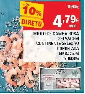 Miolo de Gamba Rosa Selvagem 250g
