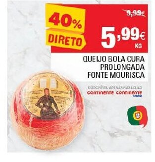Continente Queijo Bola Cura Prolongada Fonte Mourisca promoção