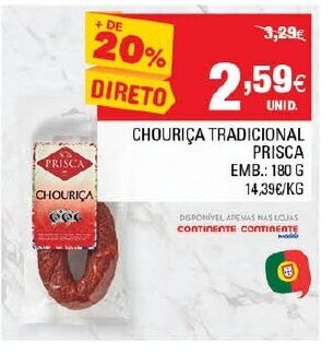 Chouriça Tradicional Prisca 180g