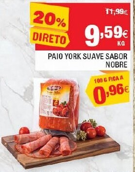 Continente Paio York Suave Sabor Nobre promoção
