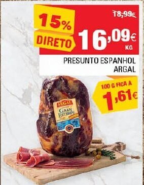 Continente Presunto Espanhol Argal promoção