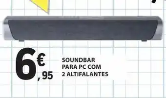 Soundbar para pc com 2 altifalantes