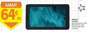 E.Leclerc Tablet 7" alcatel promoção