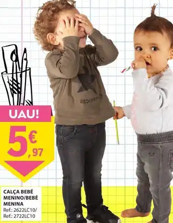 Calça bebé menino / bebé menina