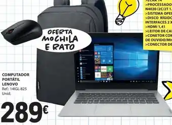 E.Leclerc Computador portátil lenovo promoção