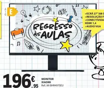 E.Leclerc Monitor xiaomi promoção