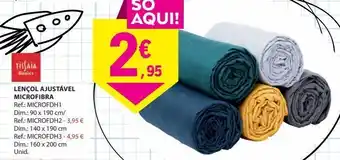 E.Leclerc Lençol ajustável microfibra promoção