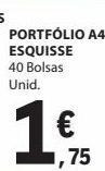 E.Leclerc Portfolio a4 esquisse promoção
