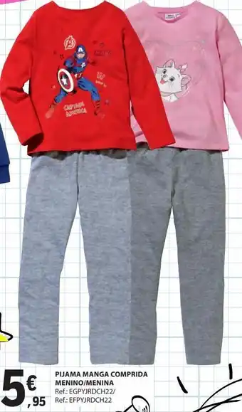 E.Leclerc Pijama marga comprida menino / menina promoção