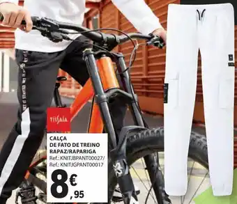 E.Leclerc Calça de fato de treino rapaz / rapariga promoção