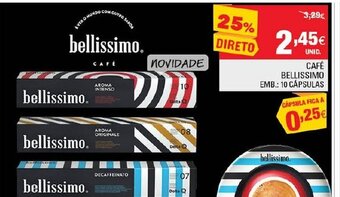 Continente Café Bellissimo 10 Cápsulas promoção