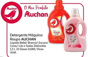 Auchan Detergente Máquina Roupa AUCHAN 1,5L promoção
