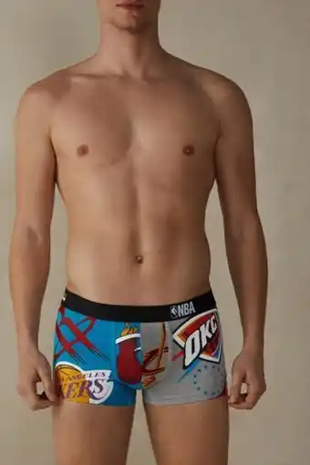 Intimissimi Boxers bicolor estampa logótipos nba em algodão su... promoção