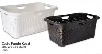 Auchan Cesto Fundo Kozzi 40L promoção