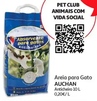 Auchan Areia para Gato AUCHAN 10L promoção